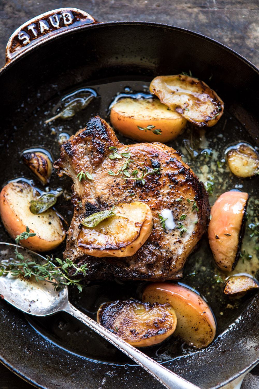 Pan-Seared Pork Chops with Sage Butter Sauce