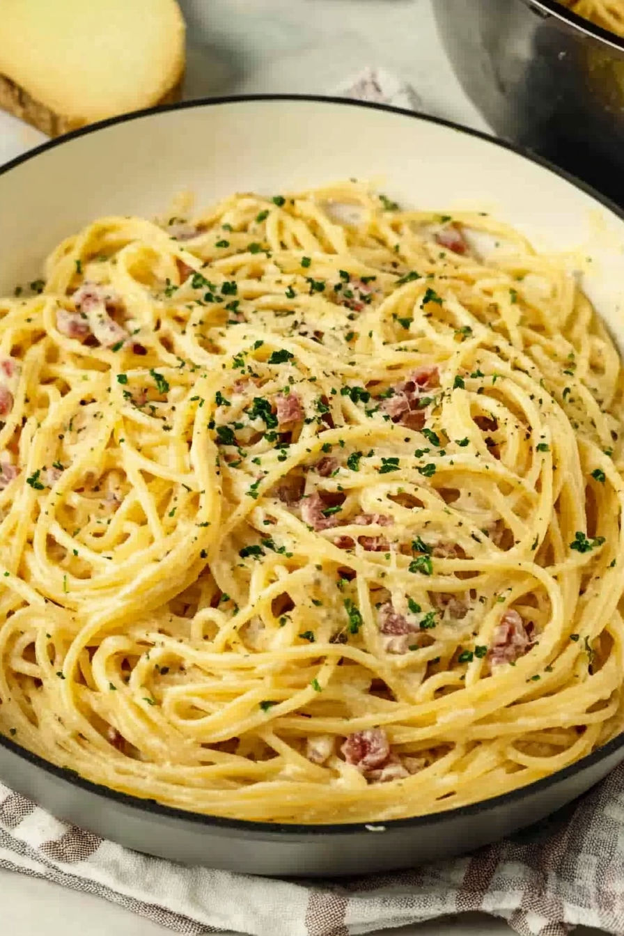 Classic Carbonara with Homemade Pasta