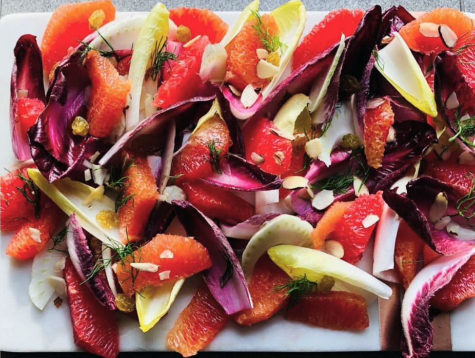 Citrus-Bitter Radicchio & Toasted Almond Salad