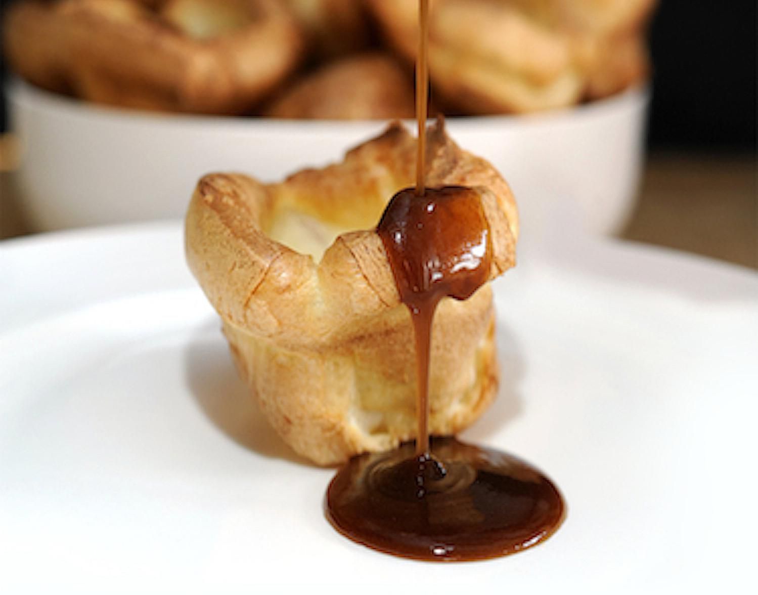 Traditional Yorkshire Pudding with Onion Gravy
