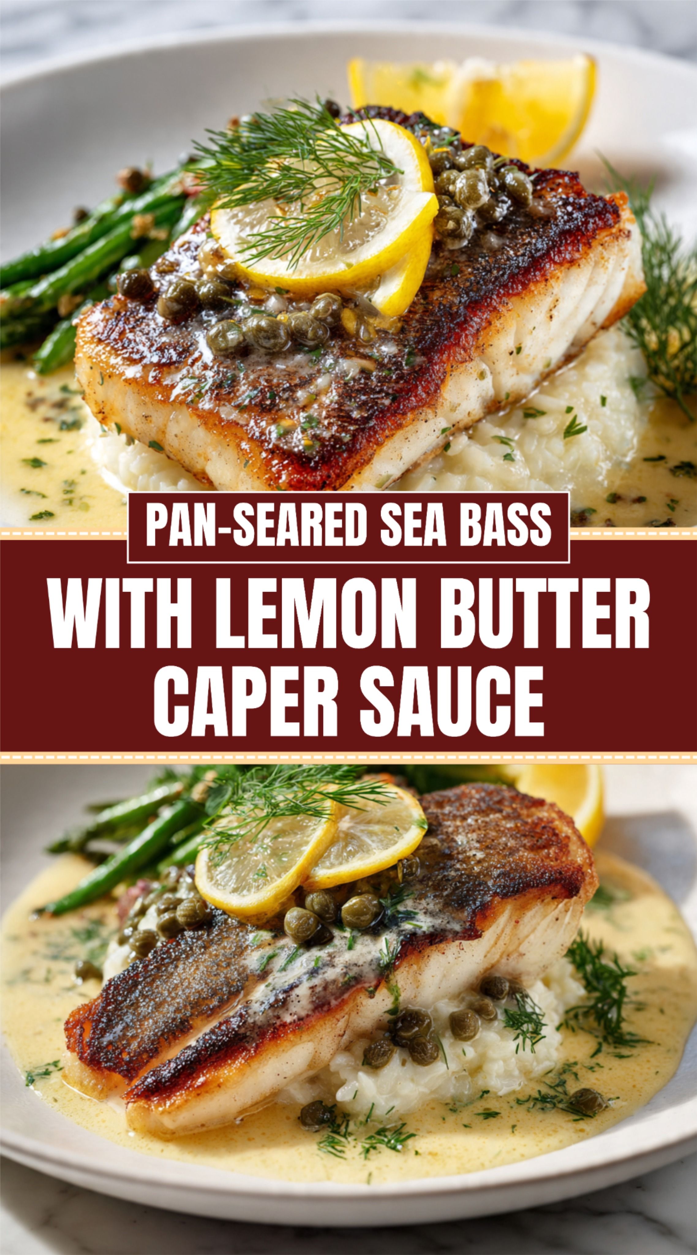 Pan-Seared Sea Bass with Lemon and Thyme Butter