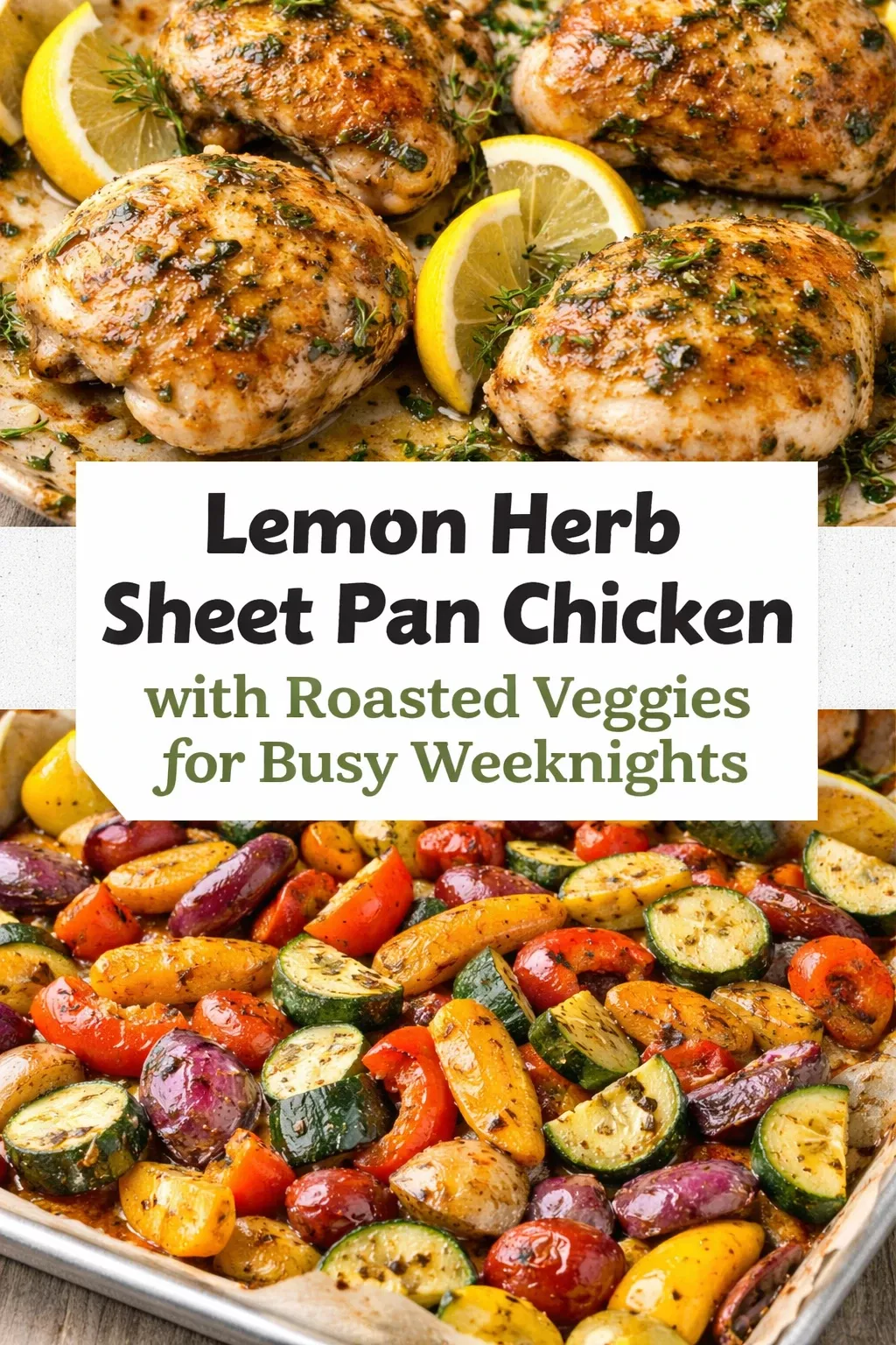 Sheet Pan Citrus-Herb Roasted Chicken with Garlic Potatoes