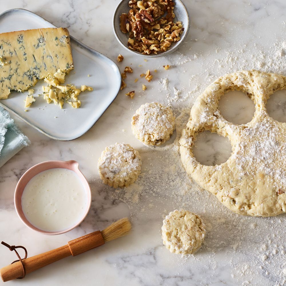 Baked English Stilton and Walnut Scones