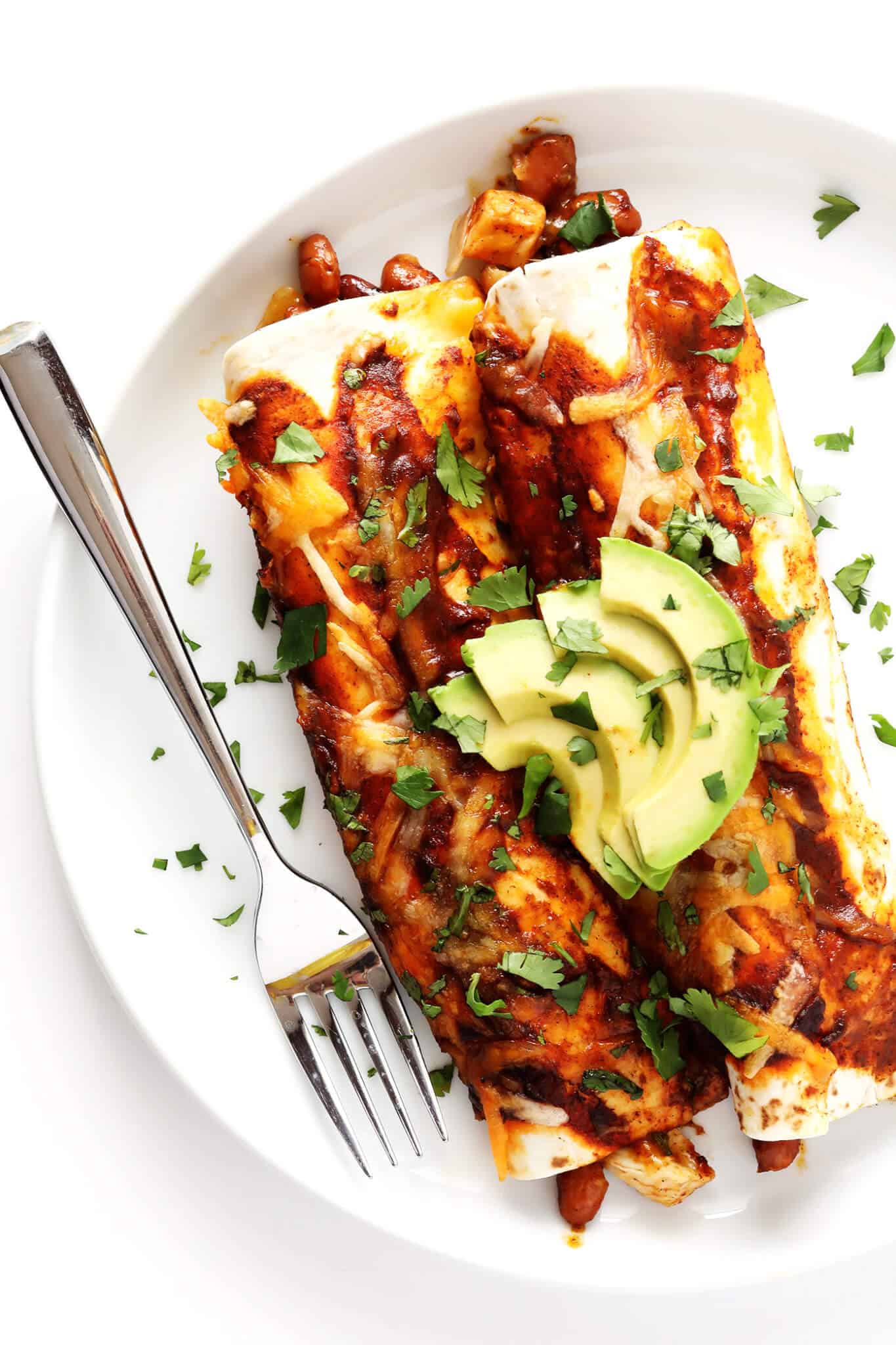 Slow-Simmered Chicken Enchiladas with Ancho Chili Sauce