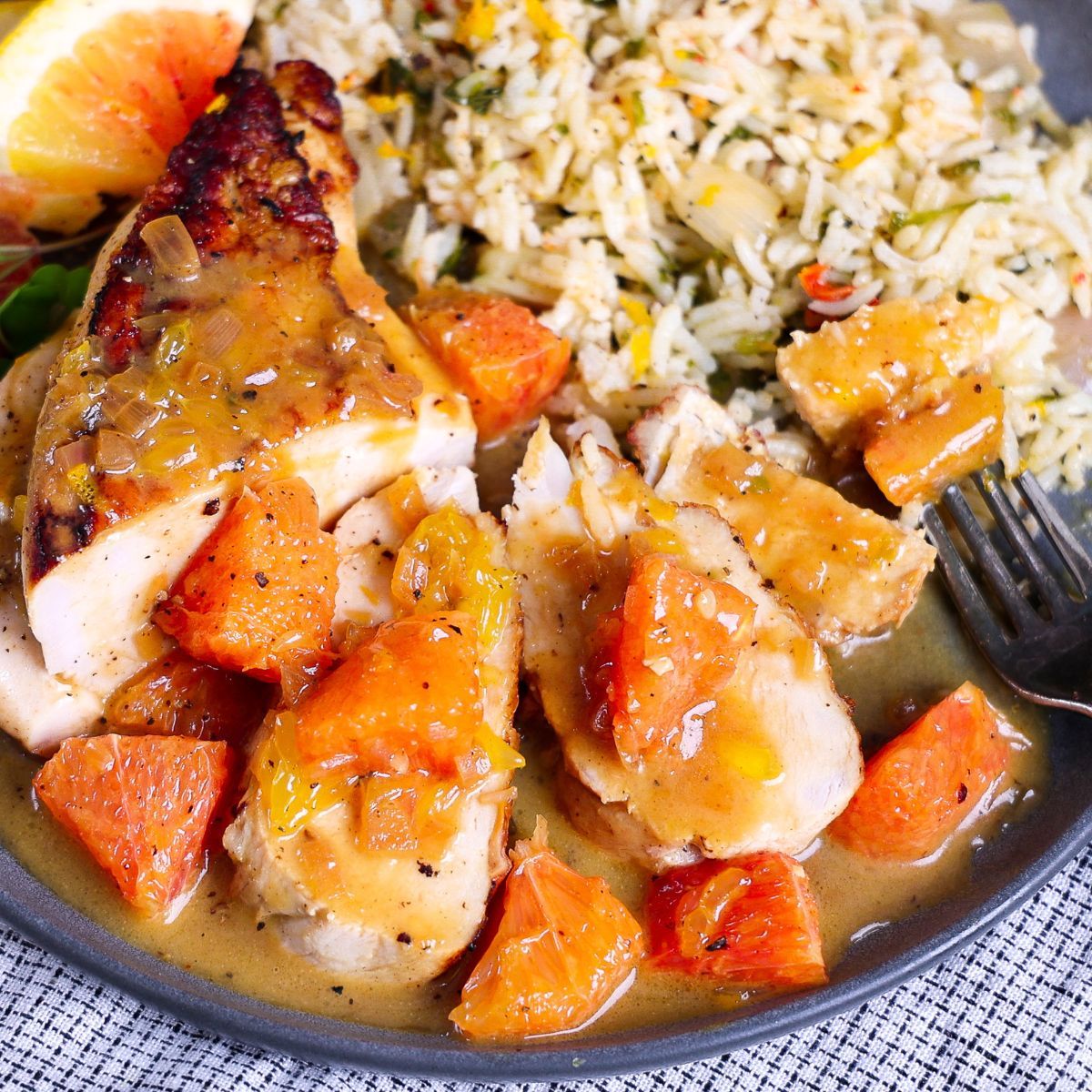 Pan-Seared Chicken with Spiced Citrus Reduction