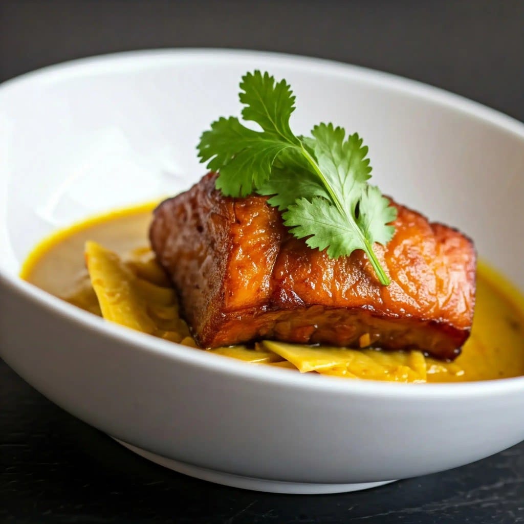 Smoked Pork Curry with Bamboo Shoot and Mustard Seeds