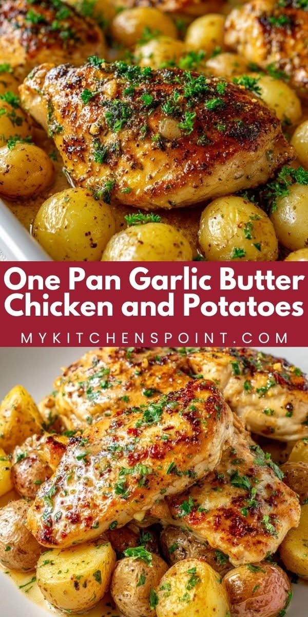 One-Pot Garlic Butter Chicken with Baby Potatoes