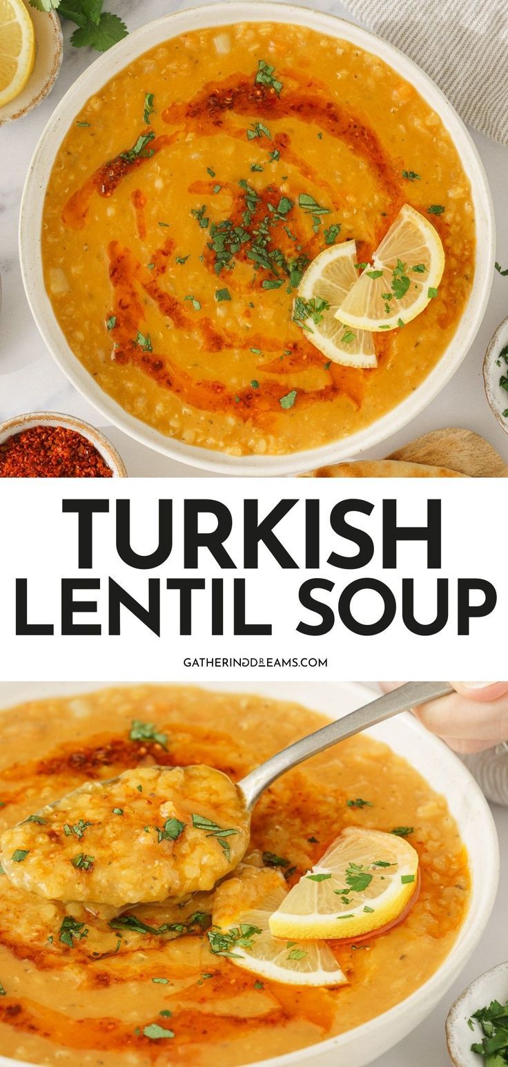 Spiced Turkish Lentil Soup with Toasted Paprika and Lemon