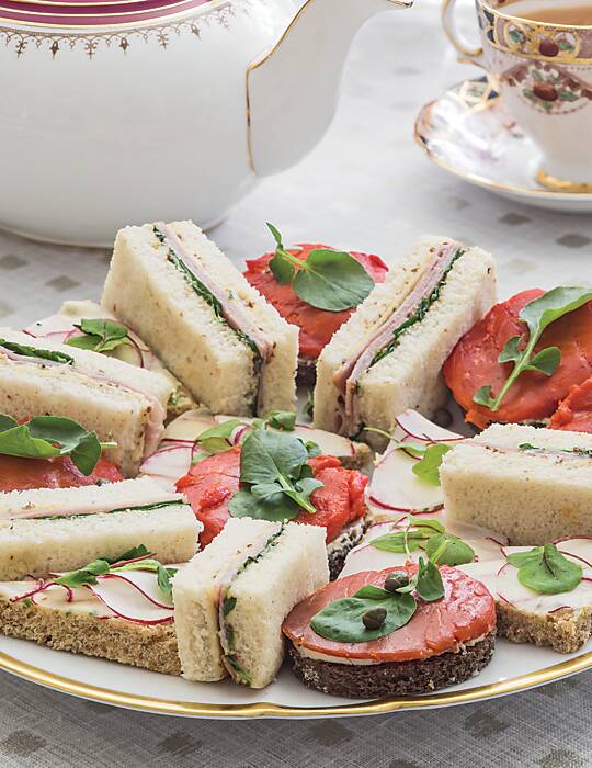 Wiltshire Cured Ham and Cheddar Cheese Tea Sandwiches