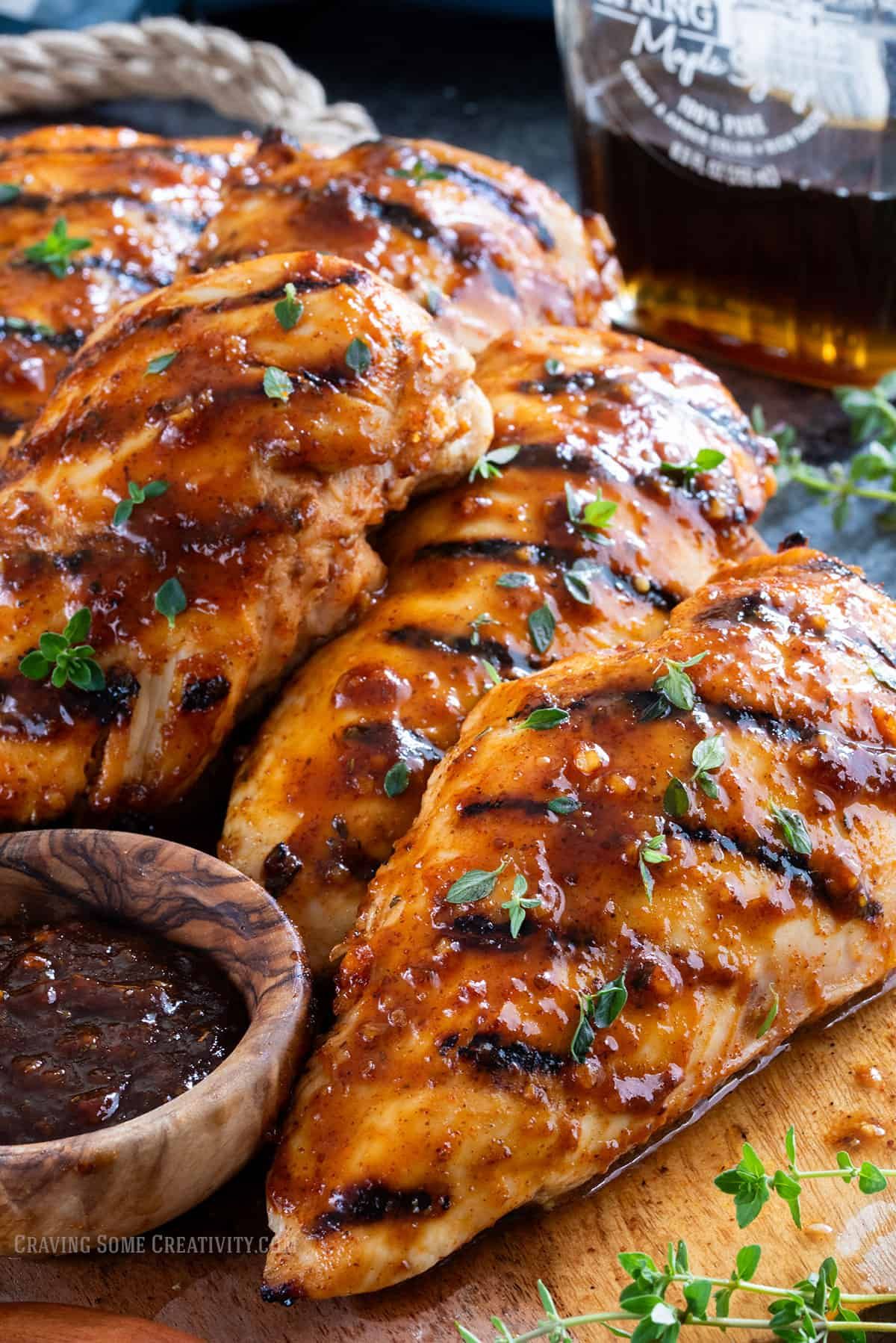 Grilled Northwood Chicken with Maple Mustard Glaze