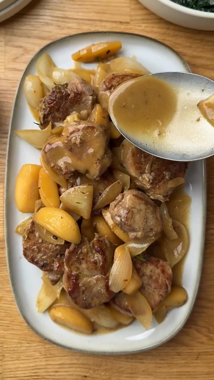 Pan-Roasted Pork Medallions with Apple-Onion Chutney