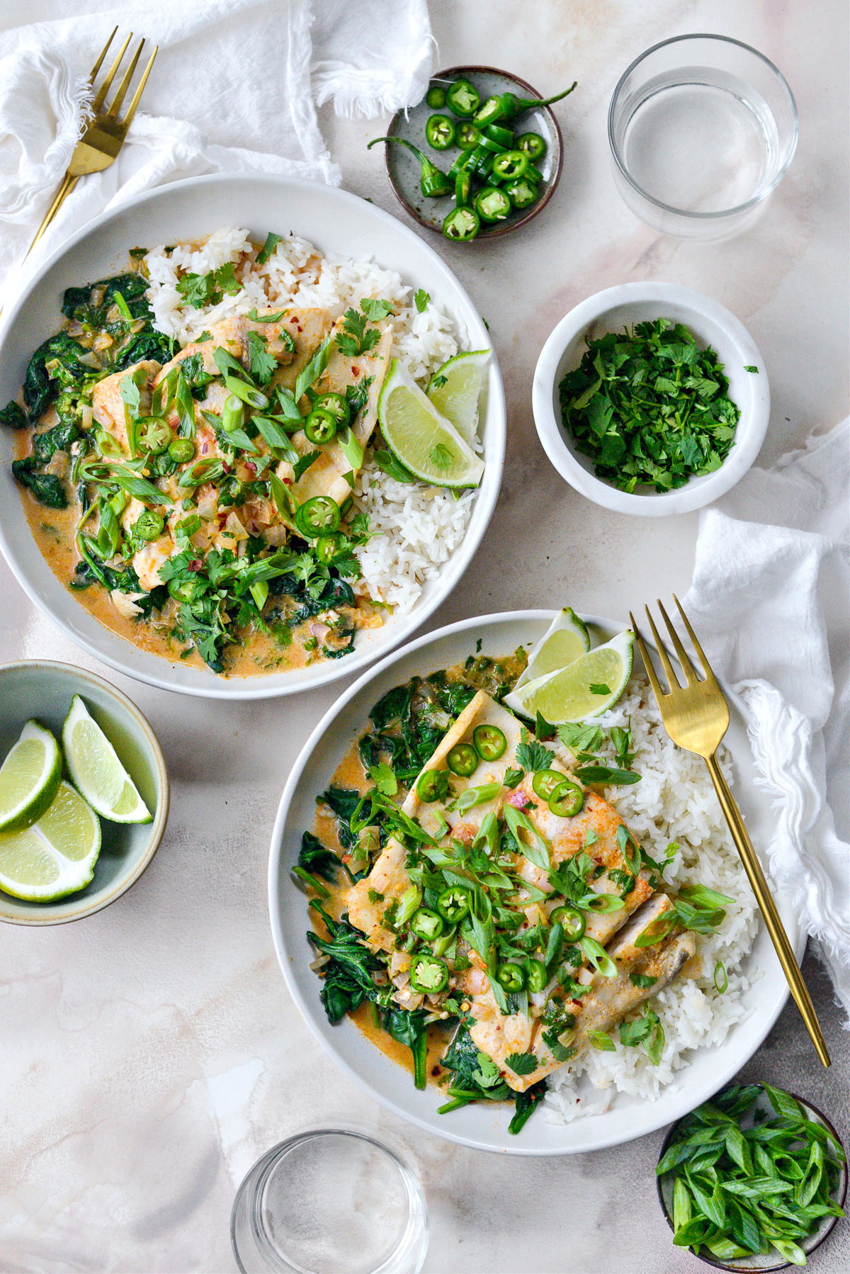 Barramundi Fillets Poached in Finger Lime and Coconut Broth