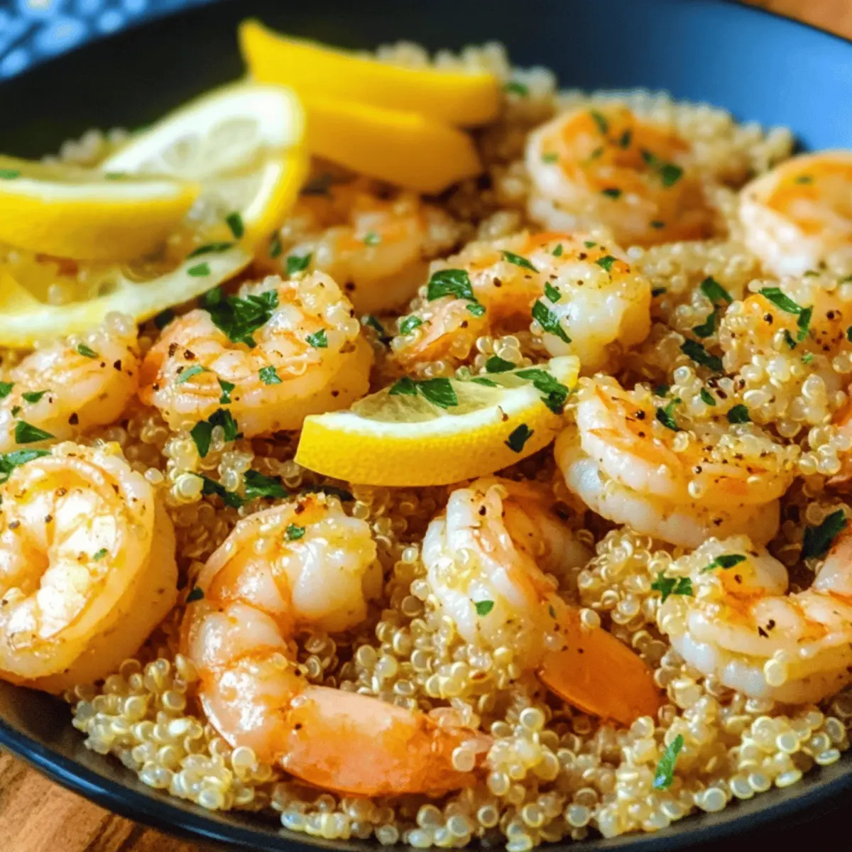 Sautéed Garlic Shrimp with Lemon Herb Quinoa