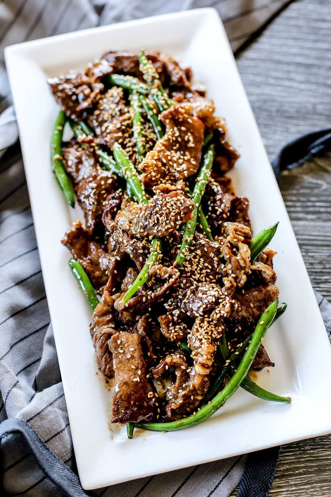 Sautéed Ginger Beef with Scallions and Sesame