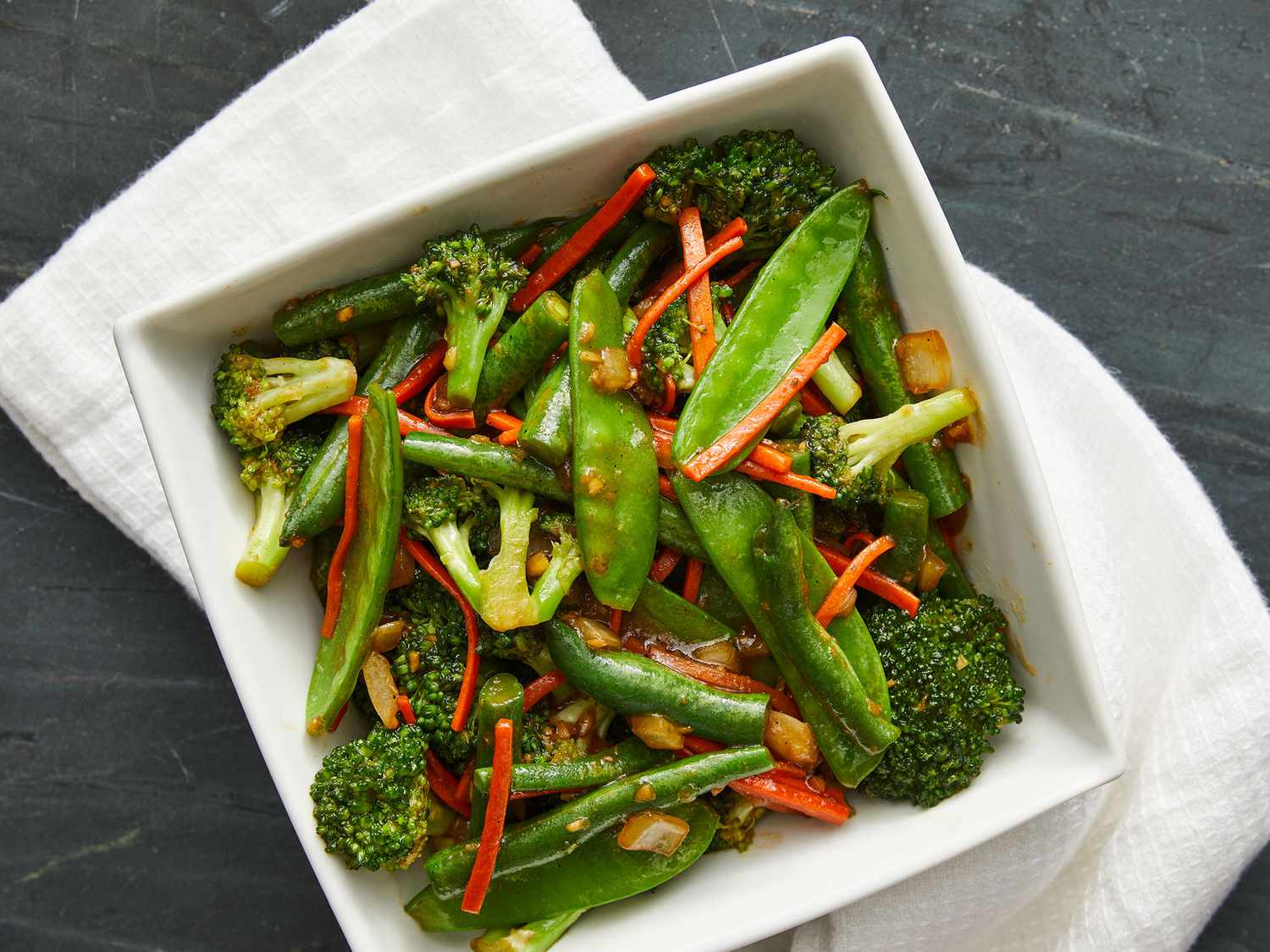 Vegetable Stir Fry with Garlic and Ginger