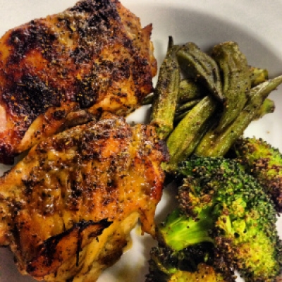 The Best Honey-Mustard Glazed Chicken Thighs