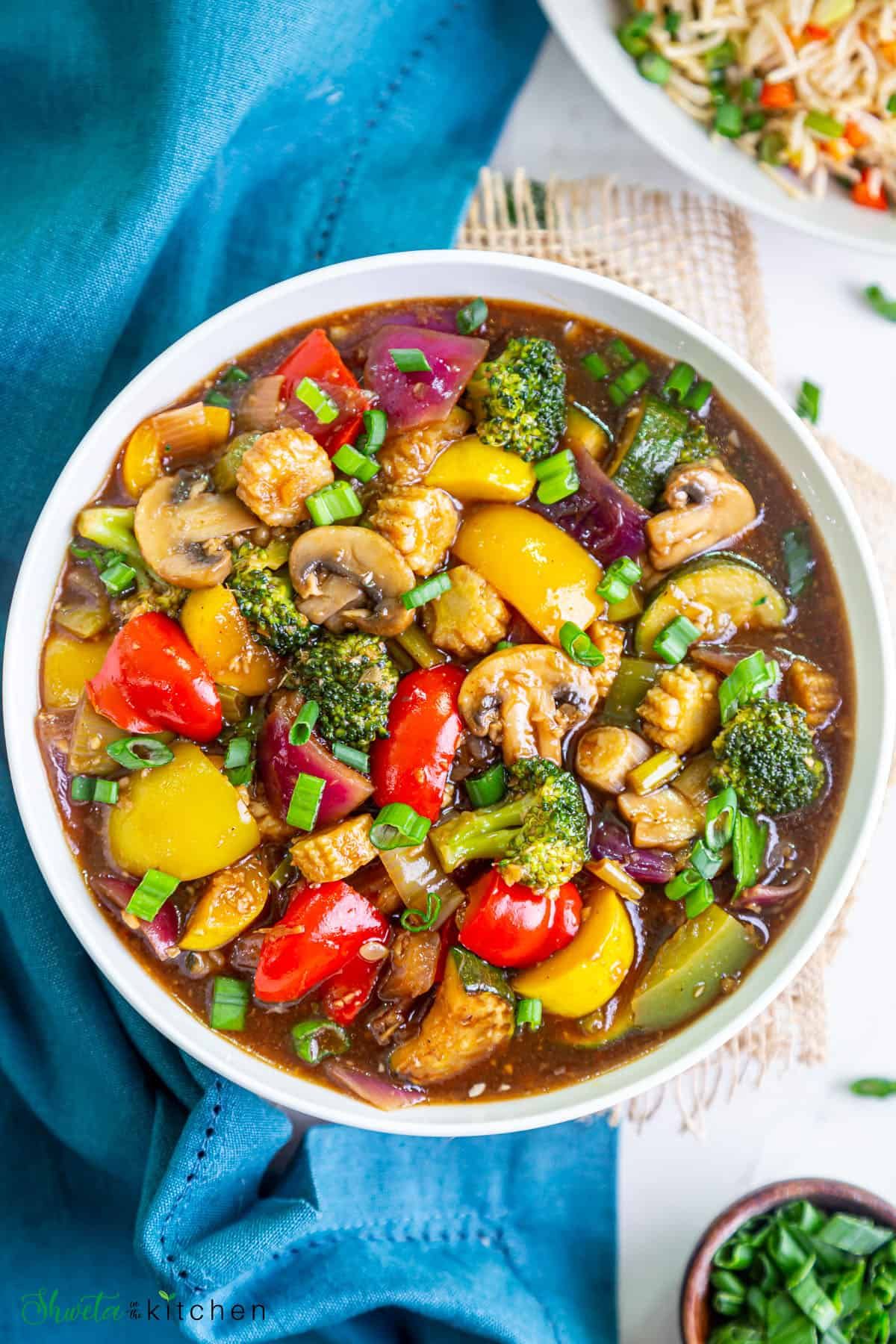 Stir-Fried Vegetables with Garlic and Chili