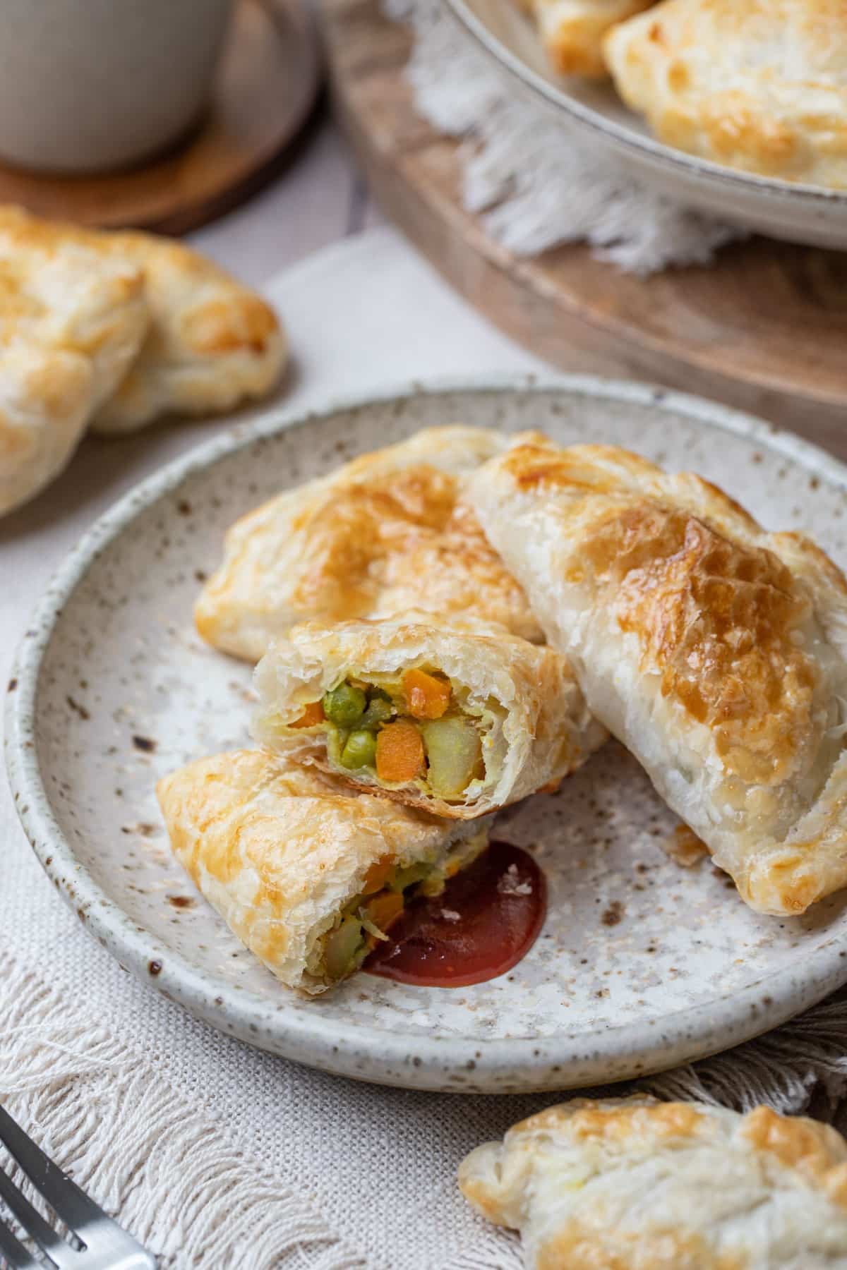 Steamed Vegetable Pasty with Classic British Spices