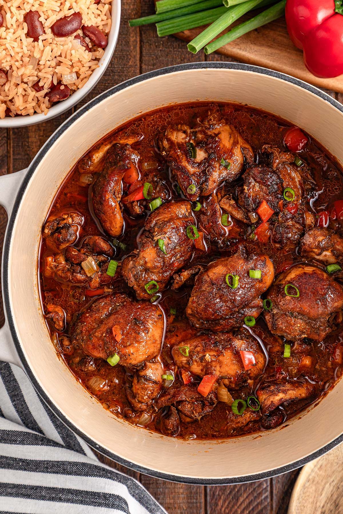 Slow-Simmered Caribbean Jerk Chicken Stew