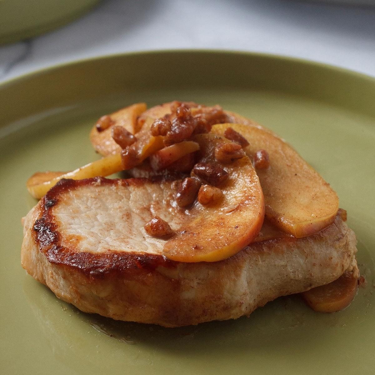 Pan-Seared Pork Chops with Spiced Apple Chutney