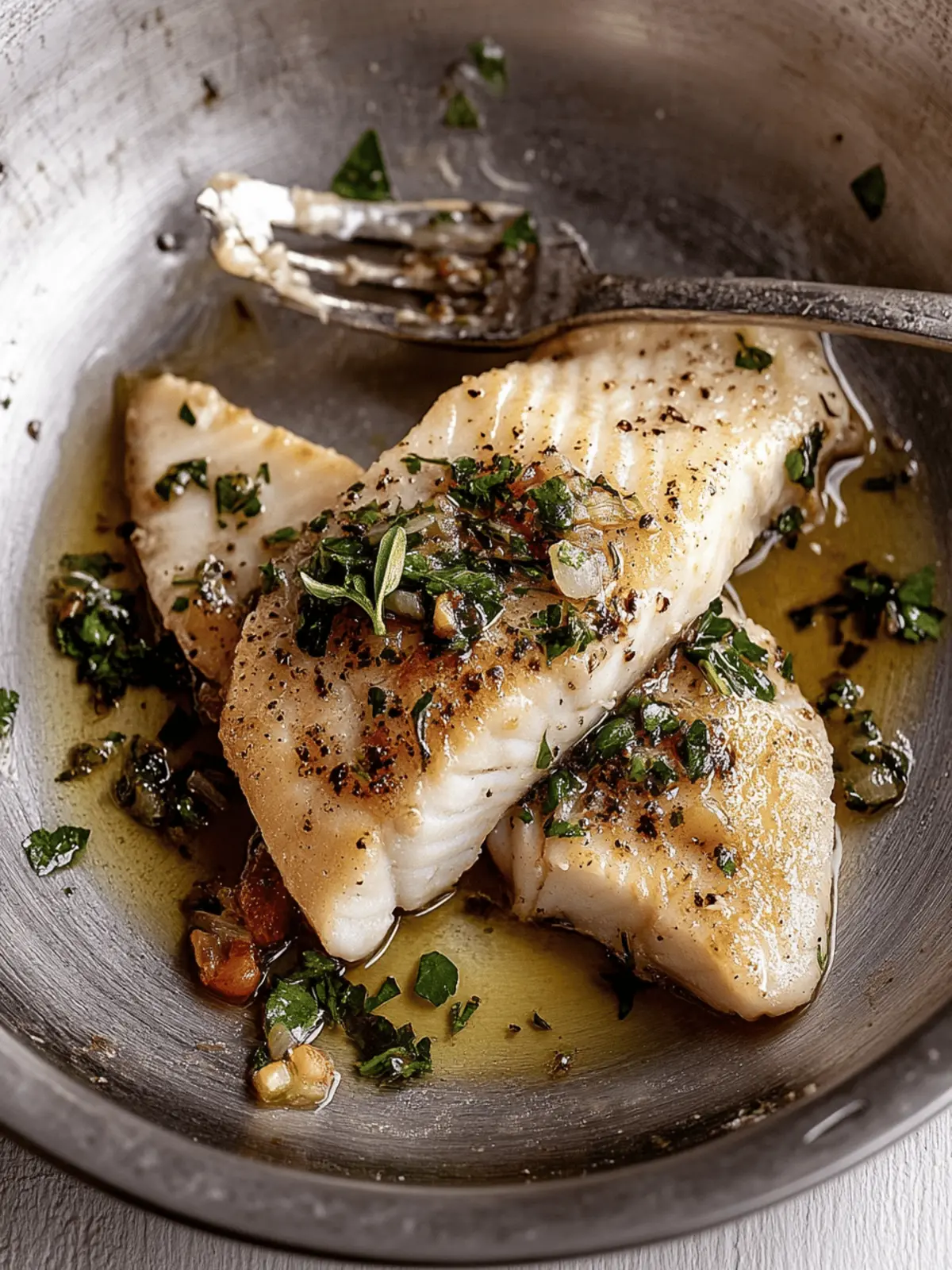 Pan-Seared Rustic Fish with Citrus and Herb Butter