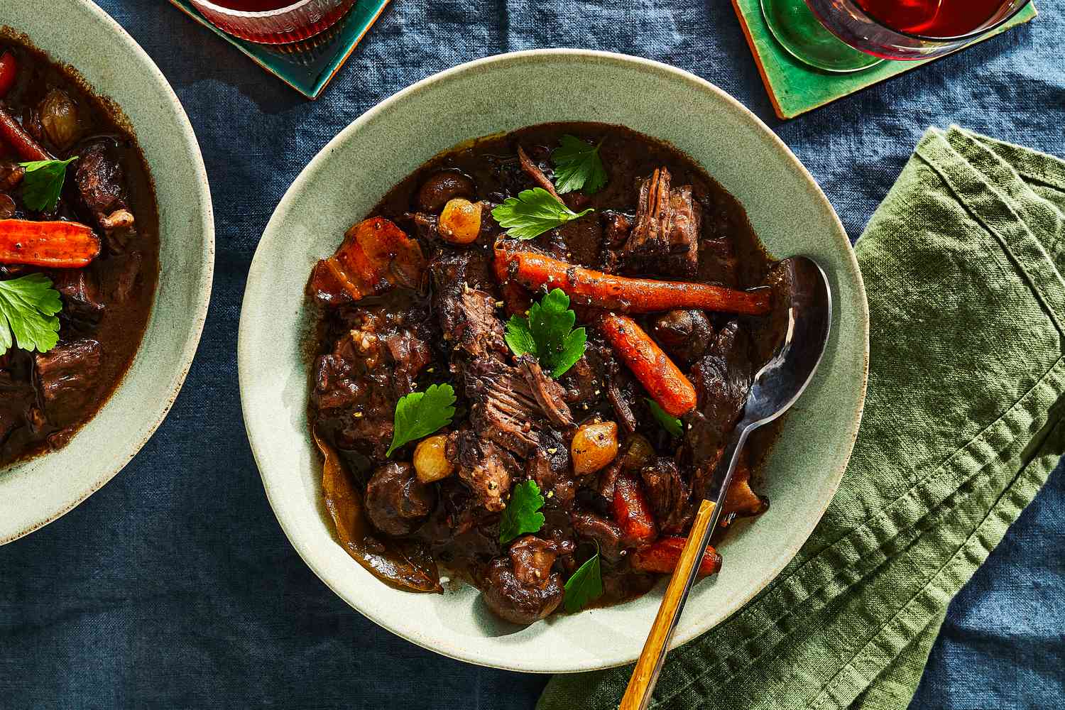 Slow-Braised Beef with Root Vegetables and Red Wine Reduction