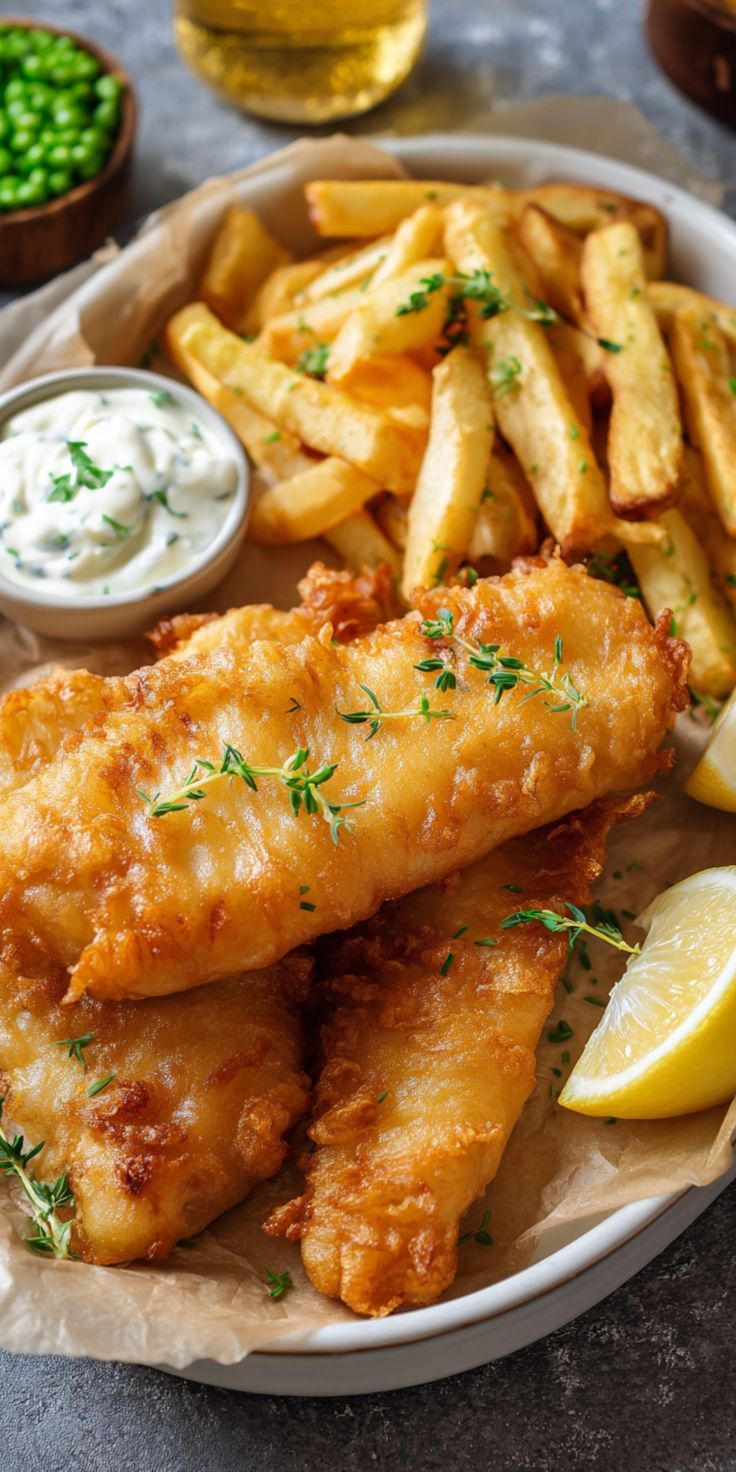 Pan-Fried Fish and Chips with Malt Vinegar Aioli