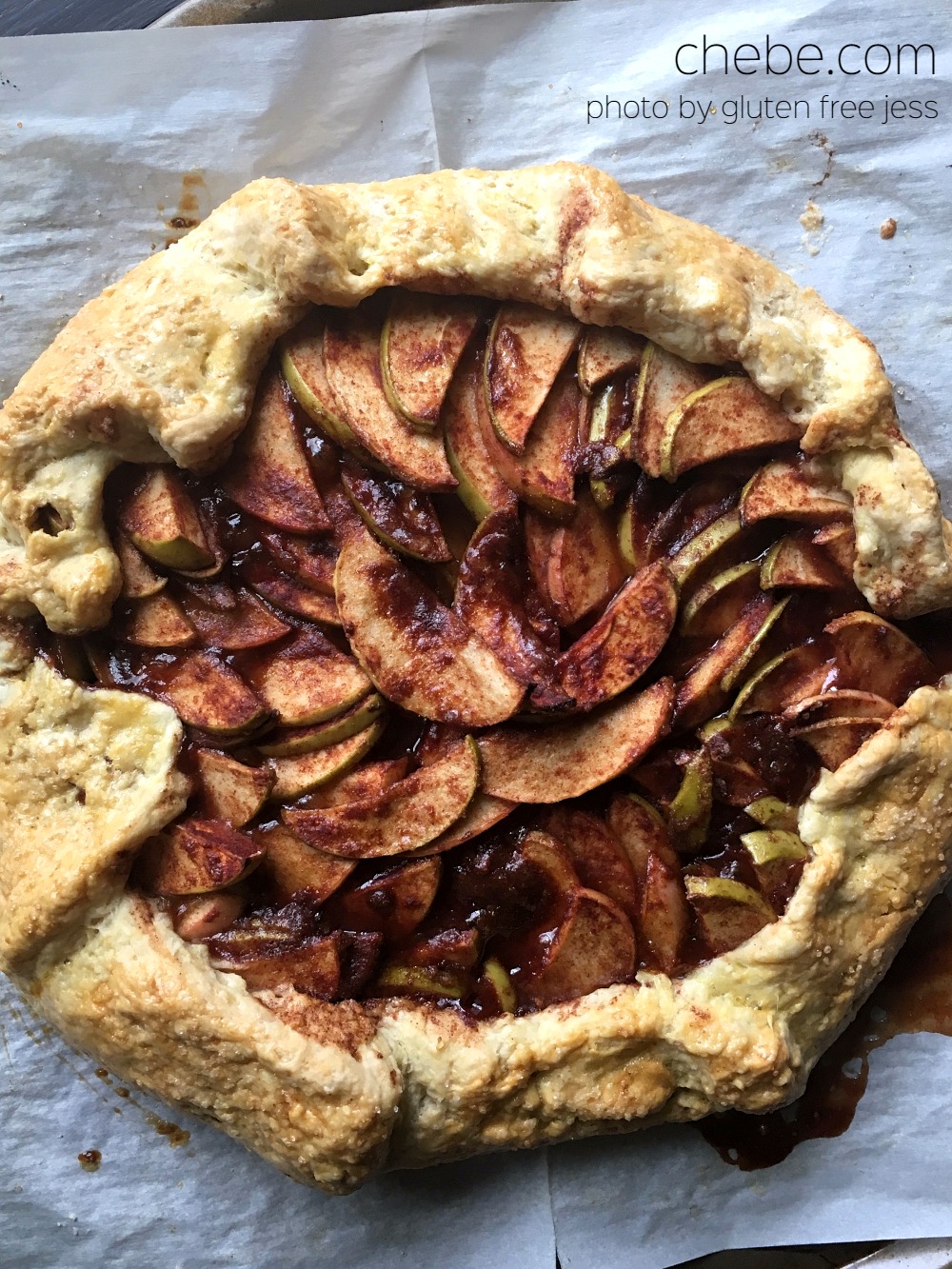Cinnamon-Spiced Apple Galette with Brown Sugar Glaze