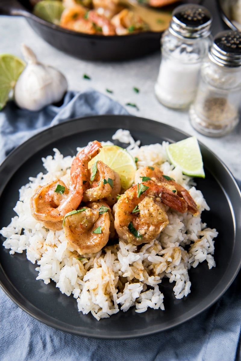 Sautéed Garlic Shrimp with Cilantro-Lime Rice
