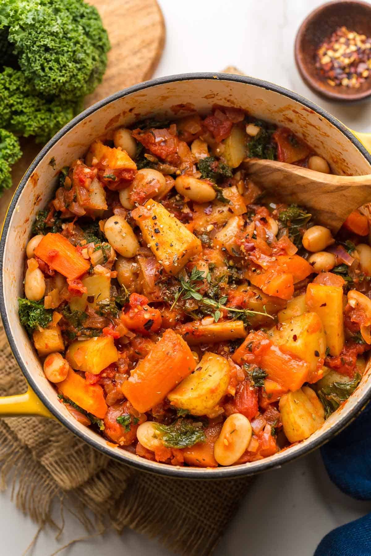 Rustic Regional Vegetable Stew with Root Vegetables