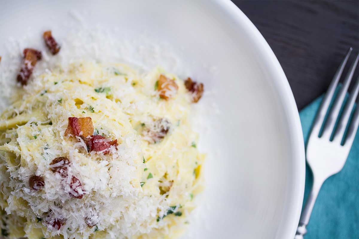 Roman-Style Carbonara with Guanciale