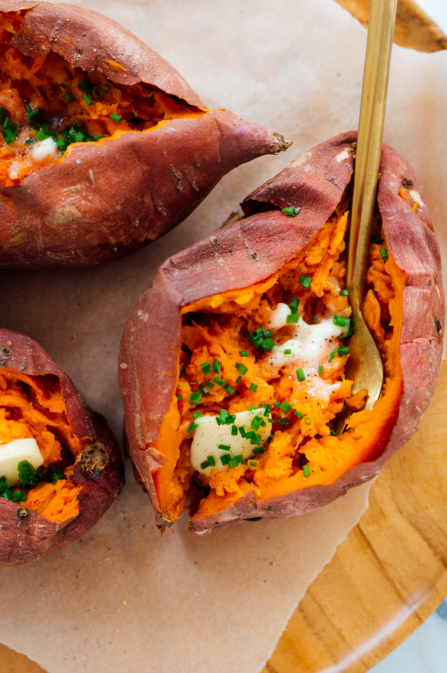 Pan-Seared Okinawan Sweet Potato with Miso Glaze
