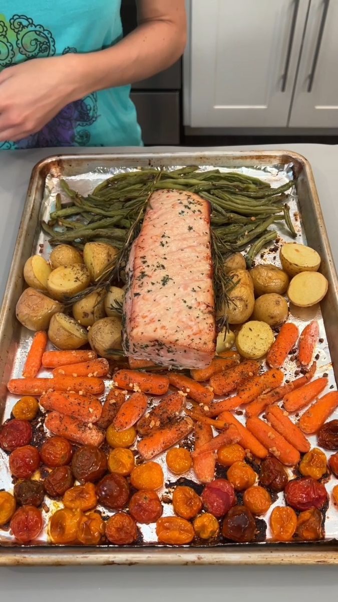 Sheet Pan Lemongrass Pork with Roasted Vegetables