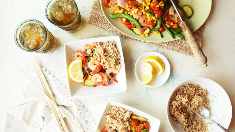 15-Minute Ginger-Scallion Shrimp Stir-Fry