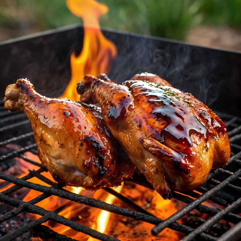 Grilled Texan BBQ Chicken with Smoky Chili Glaze