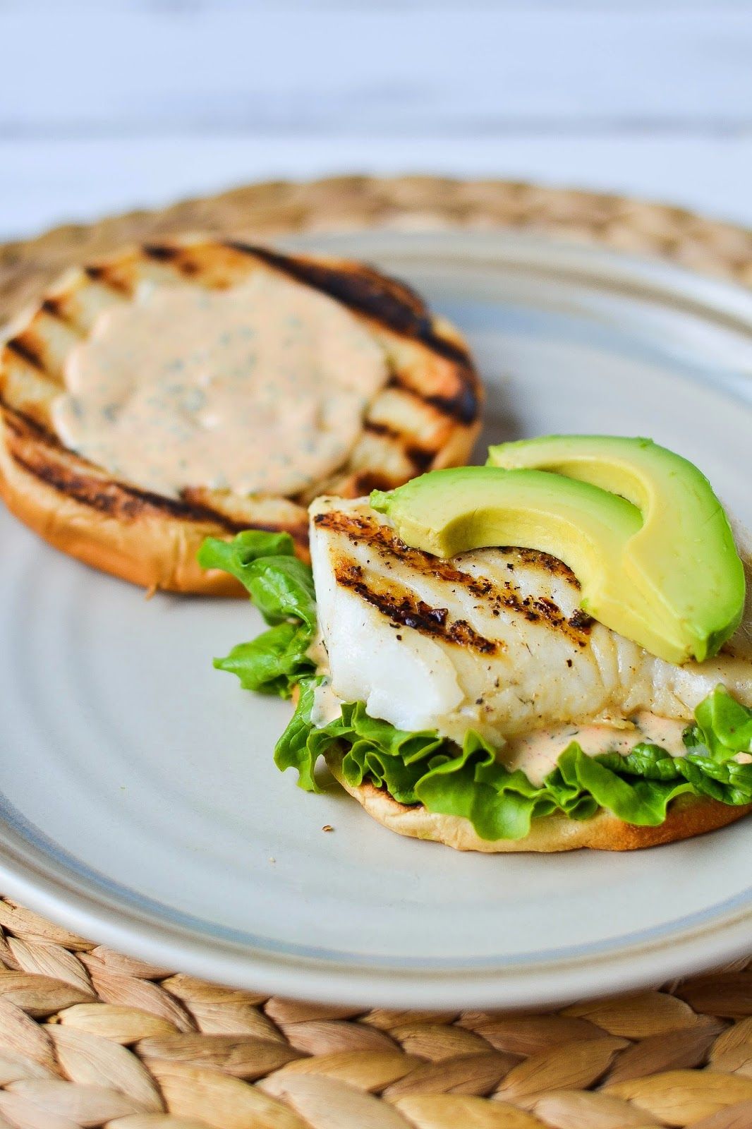 Grilled Crab and Whitefish Sandwich with Lemon Aioli