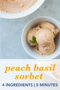 Colorado Peach & Basil Sorbet