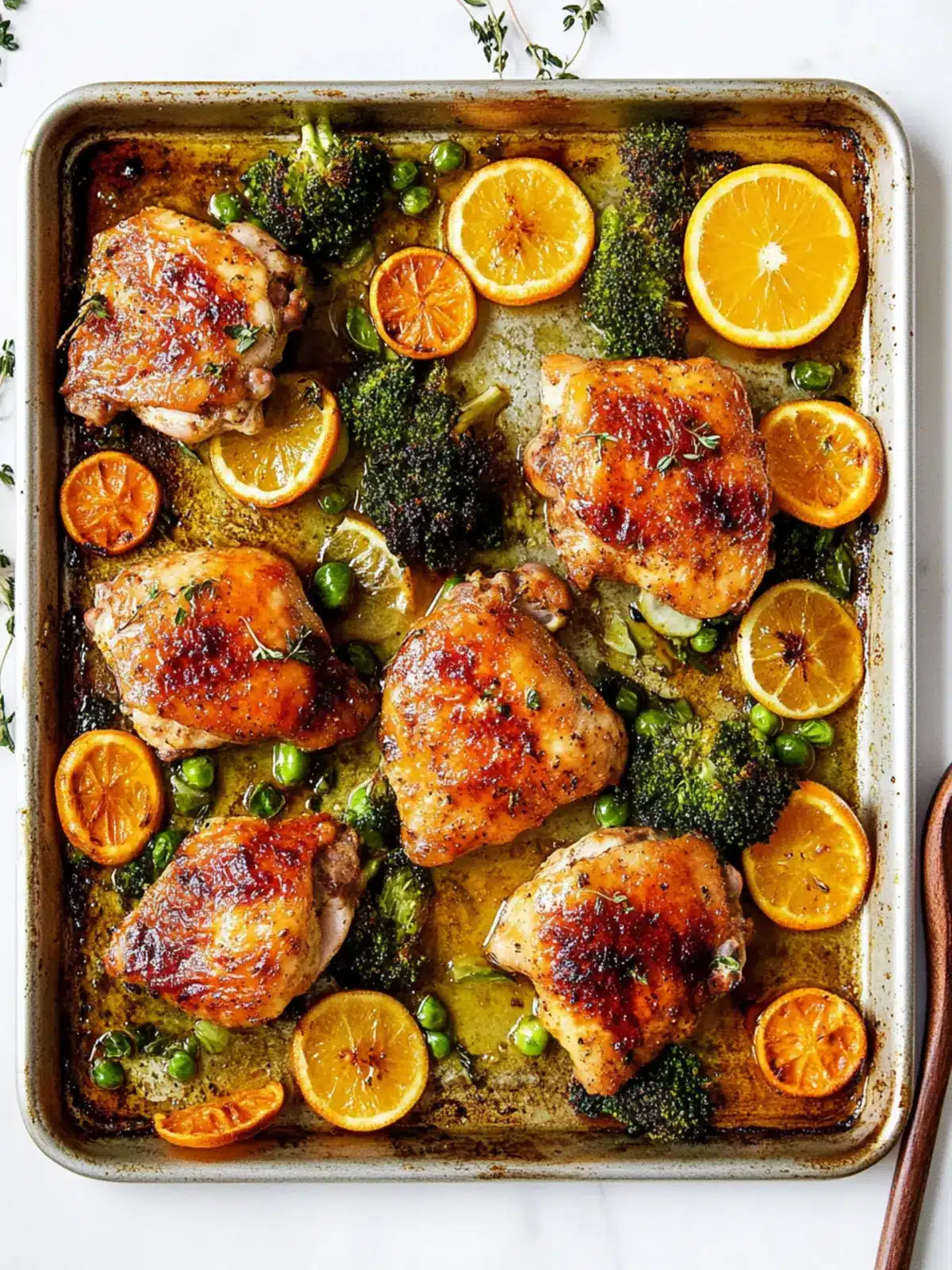 Sheet Pan Citrus-Glazed Chicken with Plantains