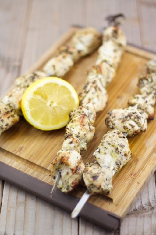 Oven-Roasted Lemon Oregano Chicken Souvlaki