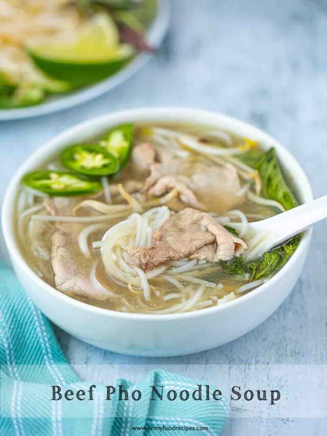 Pho-Inspired Beef Noodle Soup with Star Anise and Ginger Broth