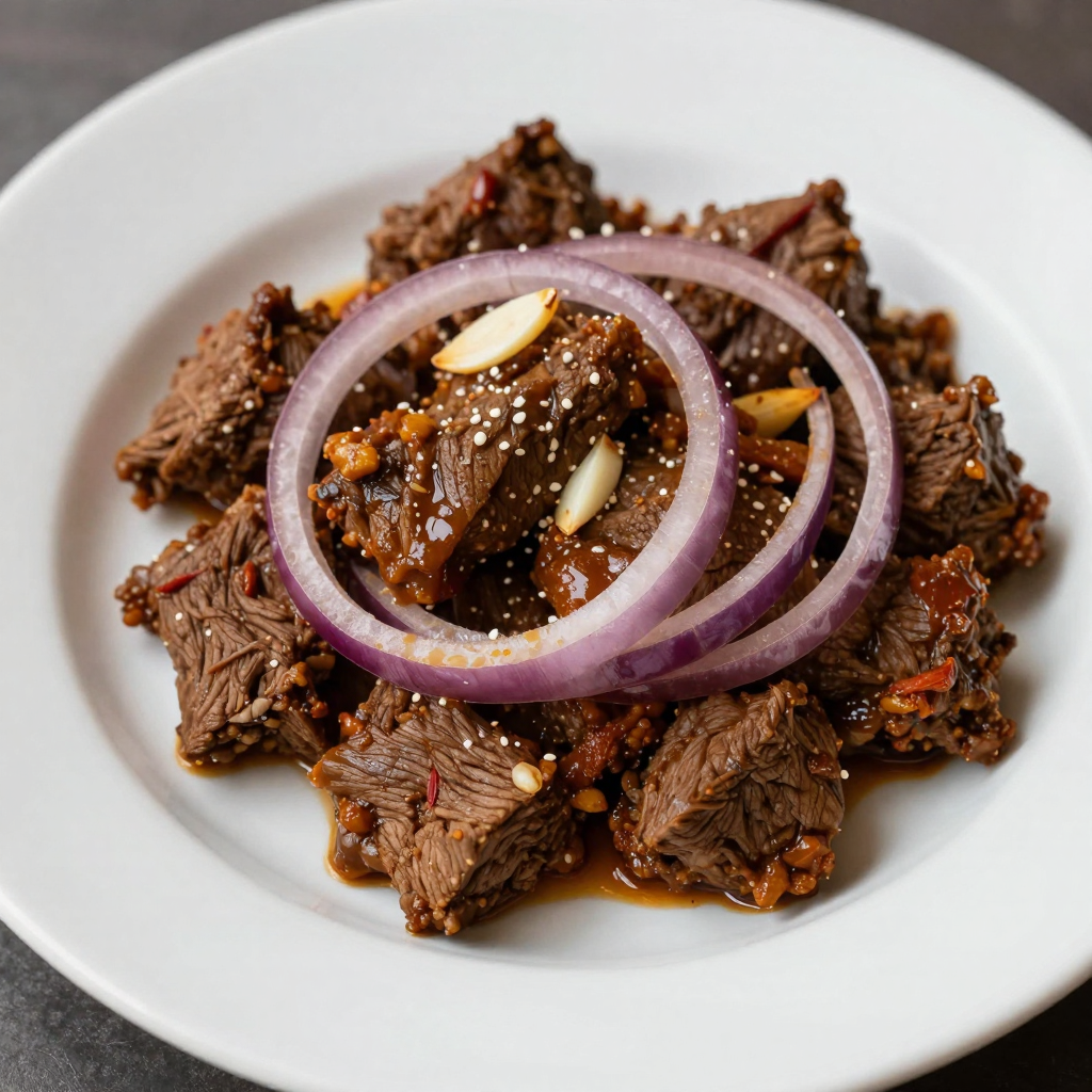 Slow-Simmered Berbere Beef Wat with Red Onion and Garlic