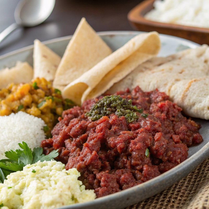 Kitfo-Style Spiced Beef Tartare with Mitmita and Niter Kibbeh