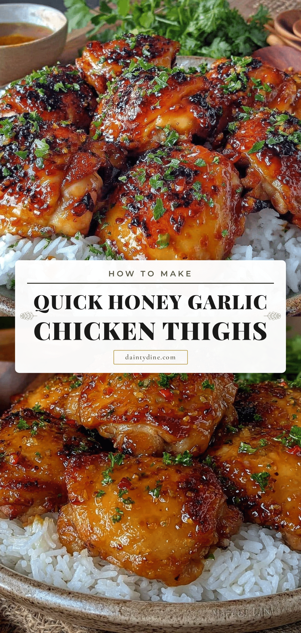 Pan-Seared Chicken Thighs with Honey Garlic Glaze