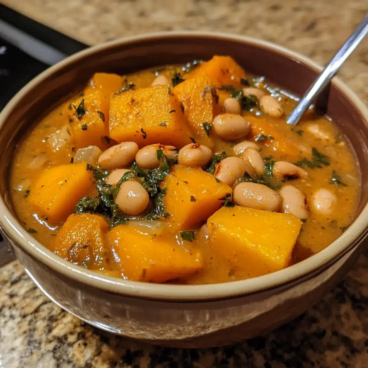 Slow-Simmered Caribbean Pumpkin and Black Bean Stew