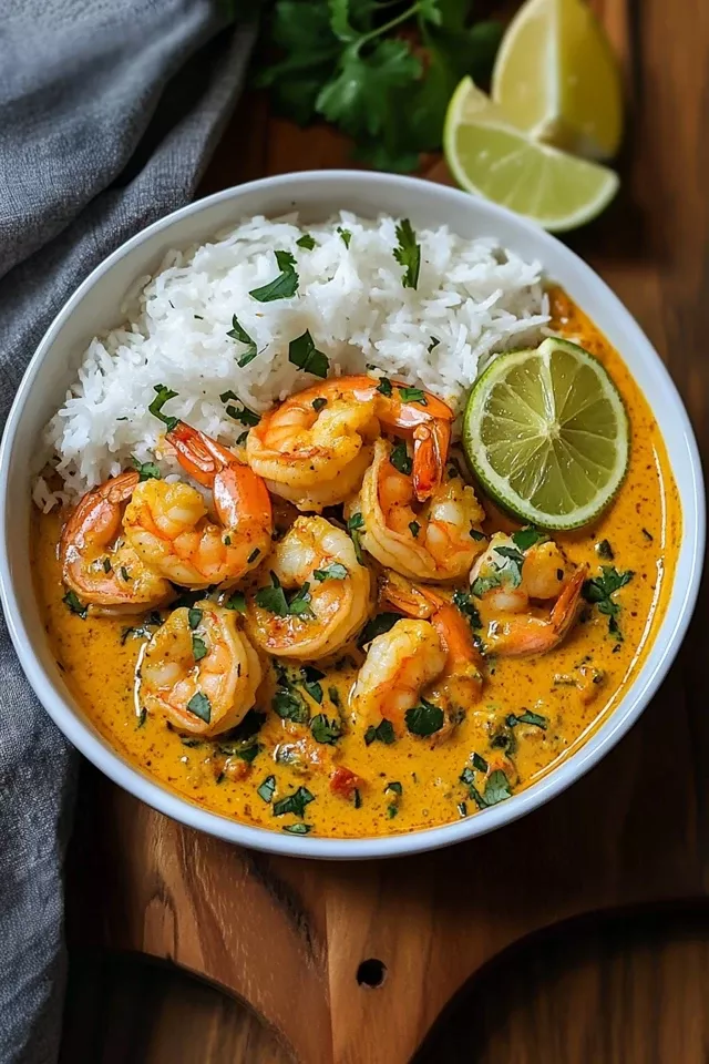 Sautéed Shrimp with Coconut and Turmeric