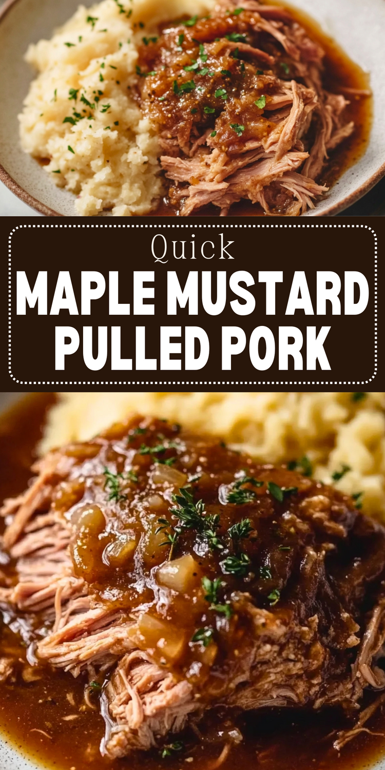 Maple-Glazed Pulled Pork with Roasted Root Vegetables
