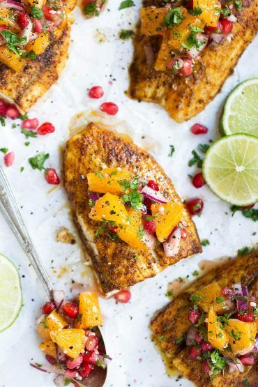 Slow Cooker Barramundi with Lemon Myrtle and Finger Lime Salsa