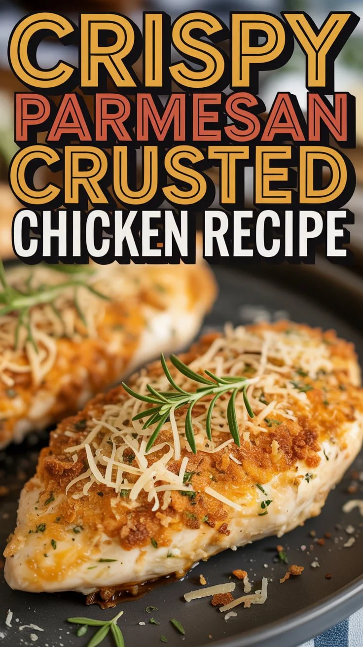 Crispy Parmesan Crusted Chicken with Zucchini Noodles
