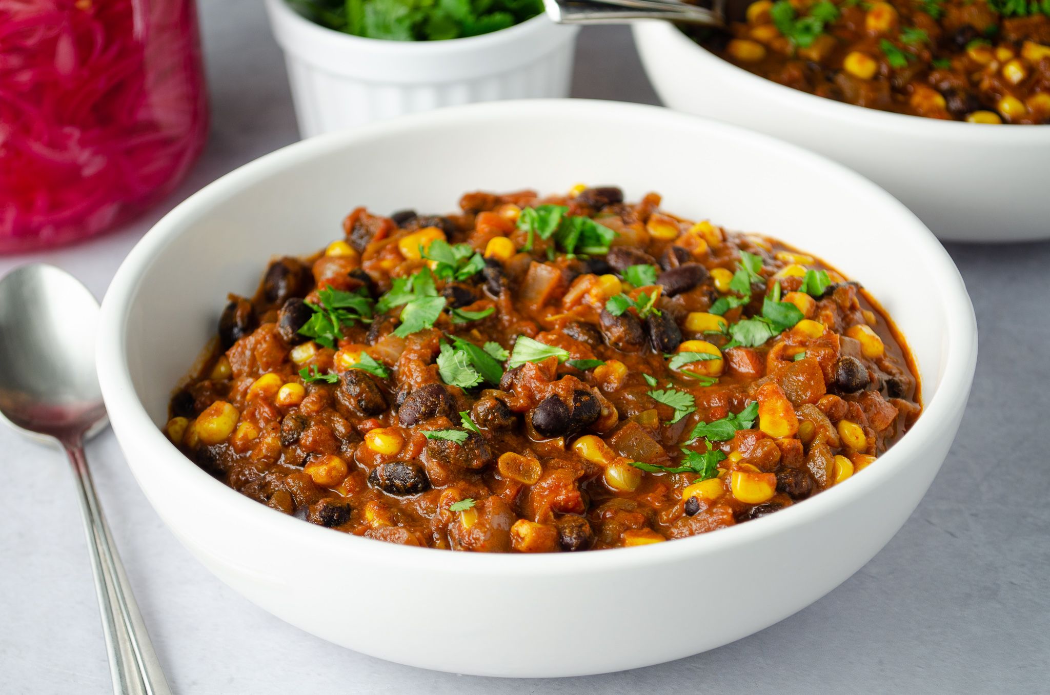 Vegetarian Regional Bean and Corn Chili