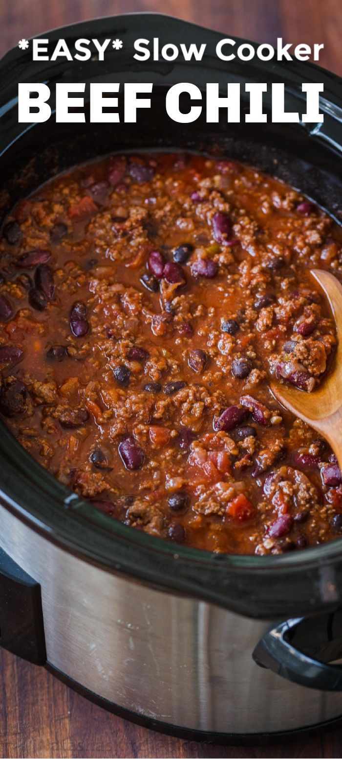 Slow Cooker Tex-Mex Beef and Black Bean Chili